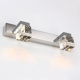 Arandelas de parede Iluminação de banheiro Wall Washers Cristal Mini Estilo Moderno Contemporâneo Metal