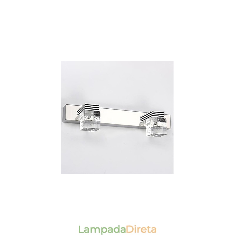 Arandelas de parede Iluminação de banheiro Wall Washers Cristal Mini Estilo Moderno Contemporâneo Metal