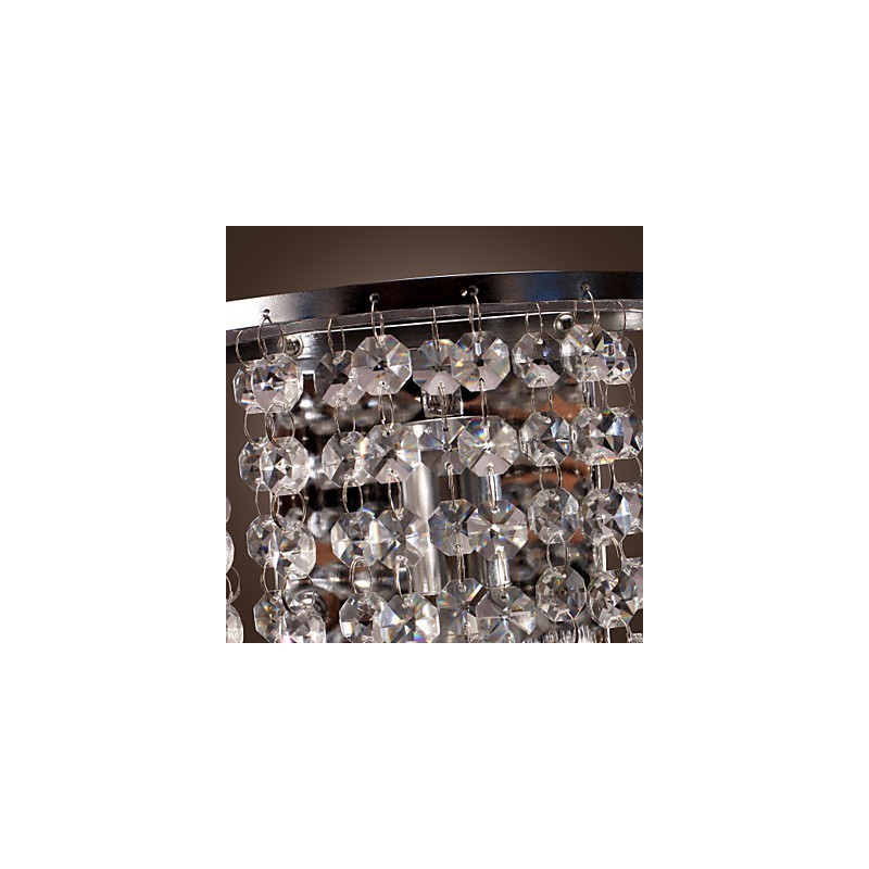 Luminária de parede de cristal contemporânea com 1 luz