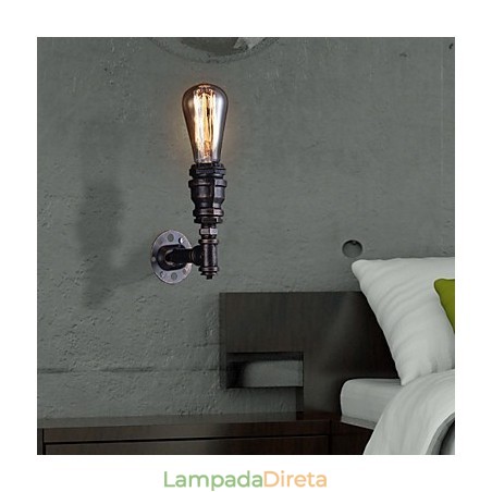 Luminária de parede de cabeceira de metal retrô Village Pastoral Living Room Luminária de parede para sala de jantar Luminária de parede de cabeceira de metal retrô Village Pastoral Living Room Luminária de parede para sala de jantar