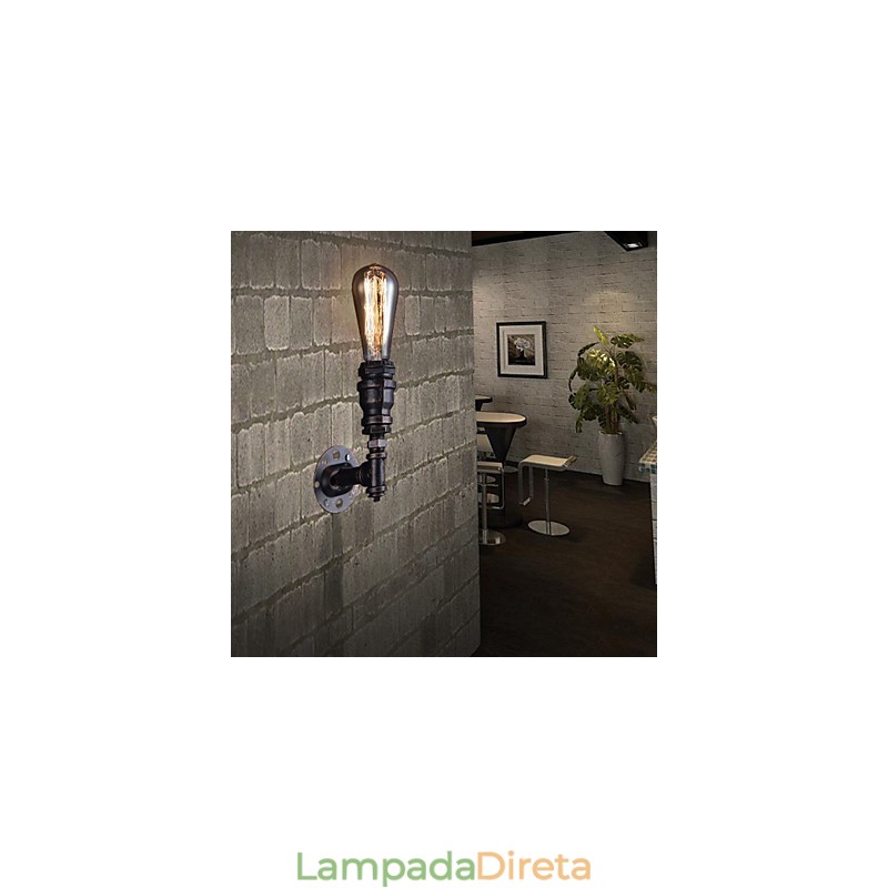 Luminária de parede de cabeceira de metal retrô Village Pastoral Living Room Luminária de parede para sala de jantar