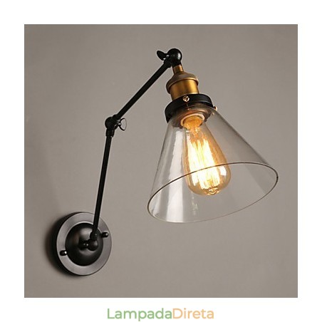 Luminária de parede dupla criativa estilo loft rural retrô Titan Section Luminária de parede dupla criativa estilo loft rural retrô Titan Section