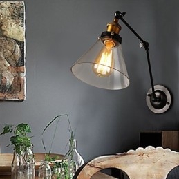 Luminária de parede dupla criativa estilo loft rural retrô Titan Section