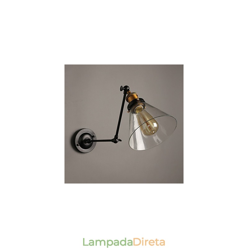 Luminária de parede dupla criativa estilo loft rural retrô Titan Section