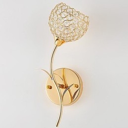Luminária de parede de cristal moderna e minimalista