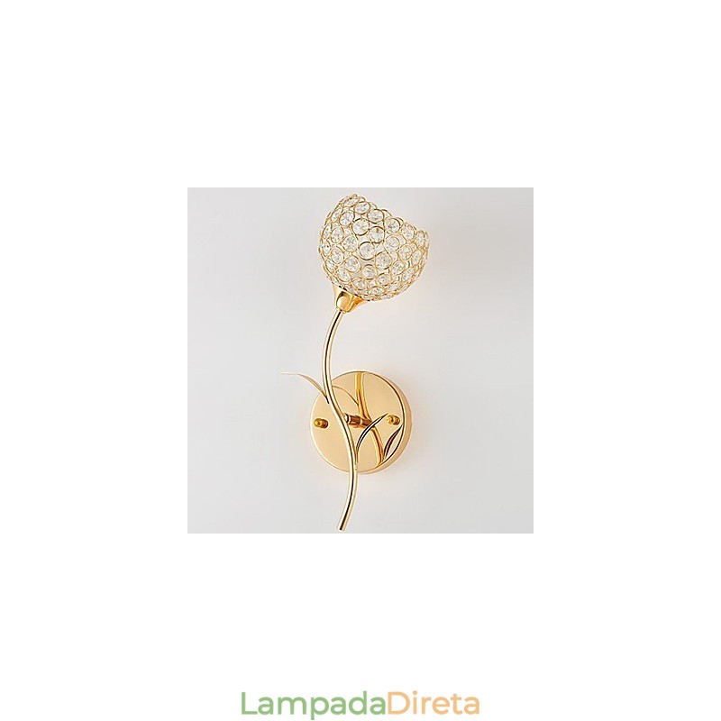 Luminária de parede de cristal moderna e minimalista