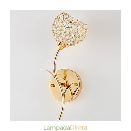 Luminária de parede de cristal moderna e minimalista Luminária de parede de cristal moderna e minimalista
