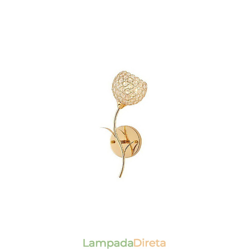 Luminária de parede de cristal moderna e minimalista
