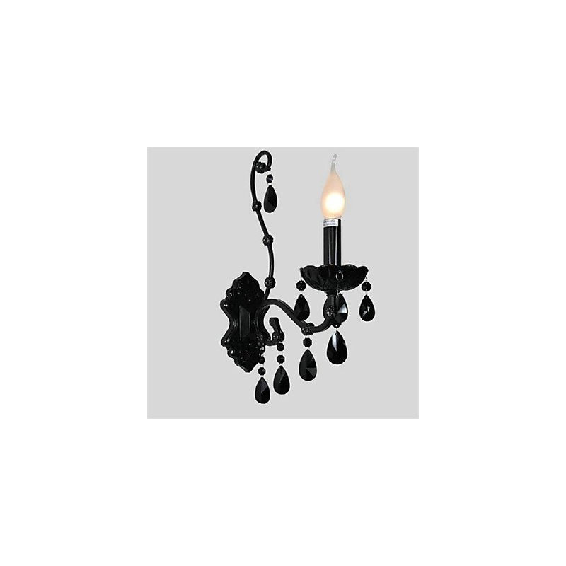 Cristal Mini Estilo Arandelas De Parede Vela Luzes De Parede Moderno Contemporâneo Metal