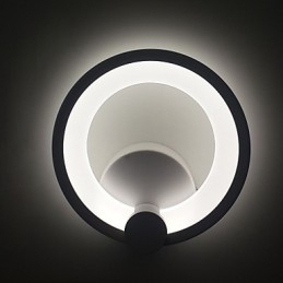 Apliques de parede Modern Ring Contemporâneo Metal Acrílico 90 240V