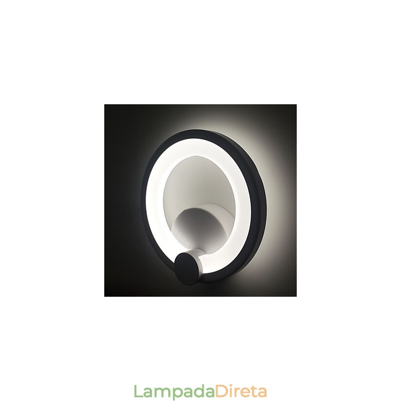 Apliques de parede Modern Ring Contemporâneo Metal Acrílico 90 240V