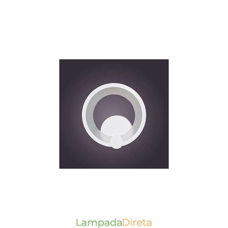 Apliques de parede Modern Ring Contemporâneo Metal Acrílico 90 240V