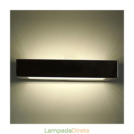 Luminárias de parede embutidas modernas contemporâneas de metal