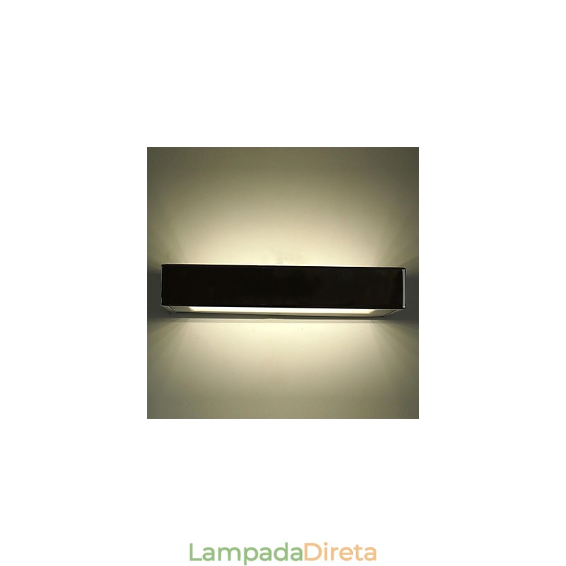 Luminárias de parede embutidas modernas contemporâneas de metal