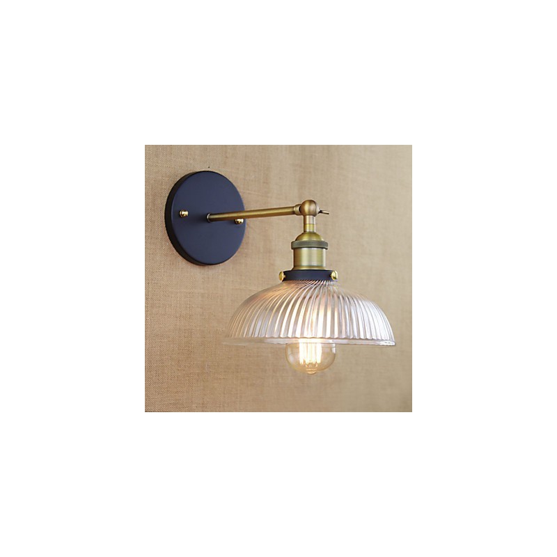 American Country Retro Personalidade Criativa Popular Luminária de Parede Decorativa de Vidro