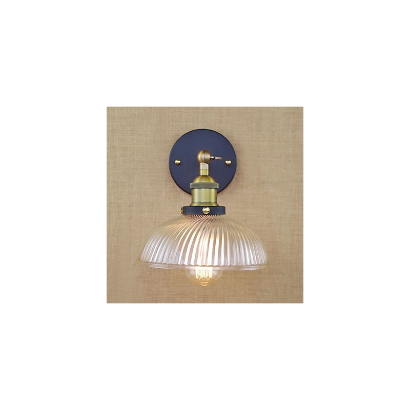American Country Retro Personalidade Criativa Popular Luminária de Parede Decorativa de Vidro