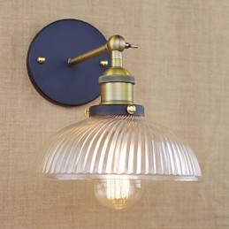 American Country Retro Personalidade Criativa Popular Luminária de Parede Decorativa de Vidro