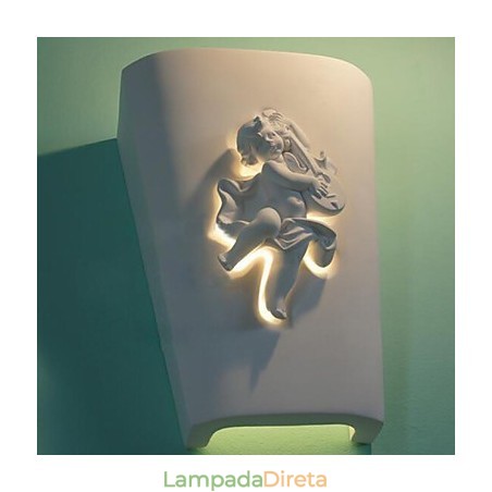 Luminária de parede criativa rural criativa mediterrânea estilo europeu luminária de parede cupido luz Luminária de parede criativa rural criativa mediterrânea estilo europeu luminária de parede cupido luz