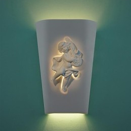 Luminária de parede criativa rural criativa mediterrânea estilo europeu luminária de parede cupido luz