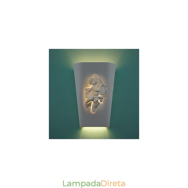 Luminária de parede criativa rural criativa mediterrânea estilo europeu luminária de parede cupido luz