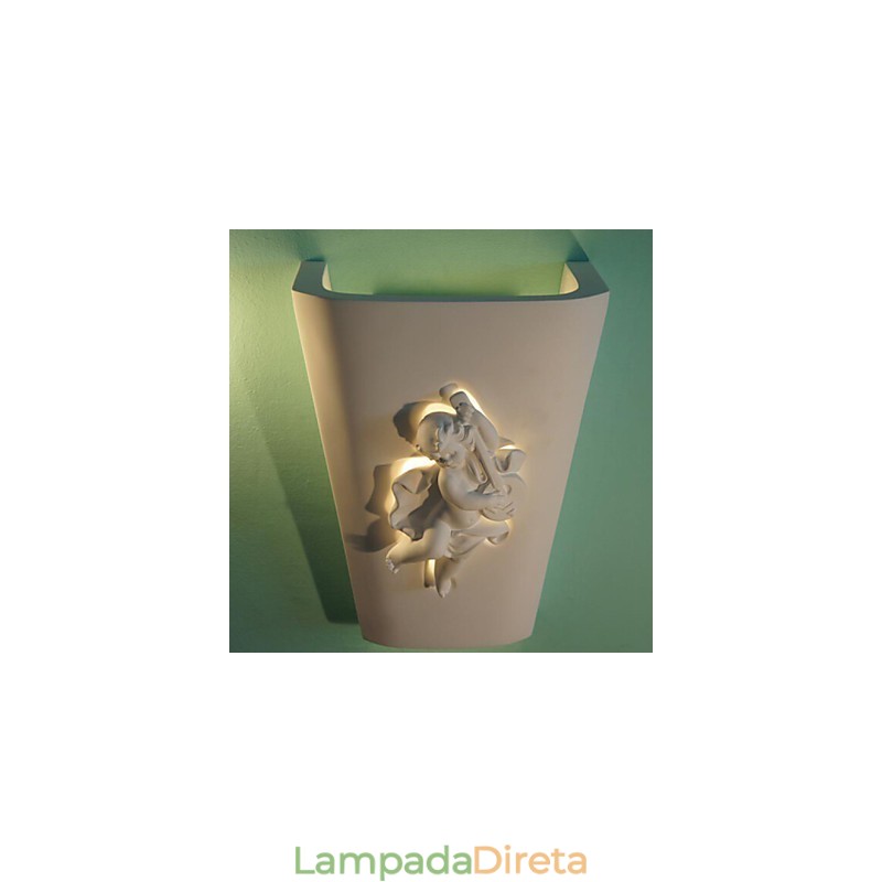 Luminária de parede criativa rural criativa mediterrânea estilo europeu luminária de parede cupido luz