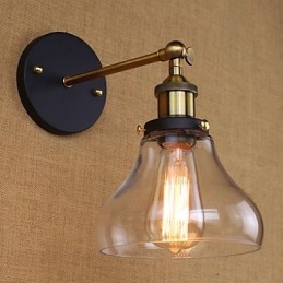 Aplique de parede decorativo industrial nostálgico estilo country americano