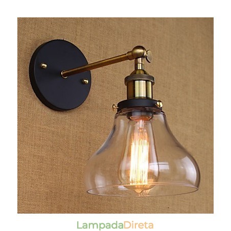 Aplique de parede decorativo industrial nostálgico estilo country americano Aplique de parede decorativo industrial nostálgico estilo country americano