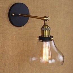Aplique de parede decorativo industrial nostálgico estilo country americano