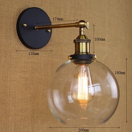 Espuma redonda nostálgica país americano de comércio de exportação dos modelos originais de arandela decorativa industrial