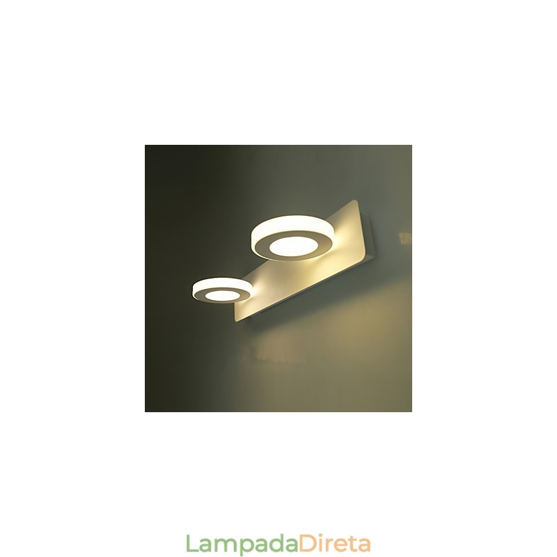 Iluminação de banheiro moderna contemporânea Metal