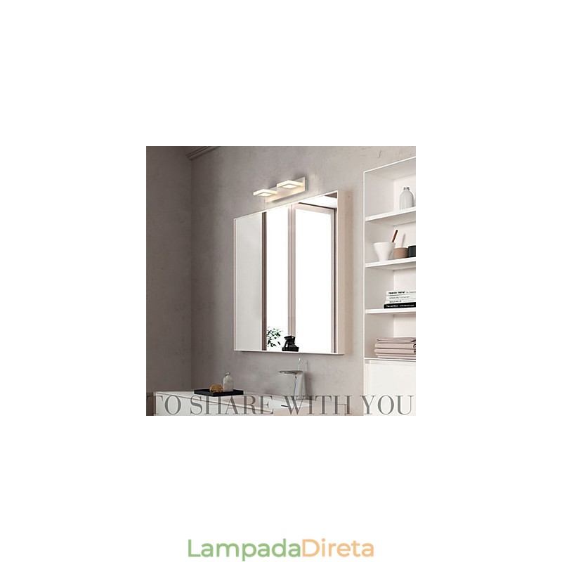 Iluminação de banheiro moderna contemporânea Metal