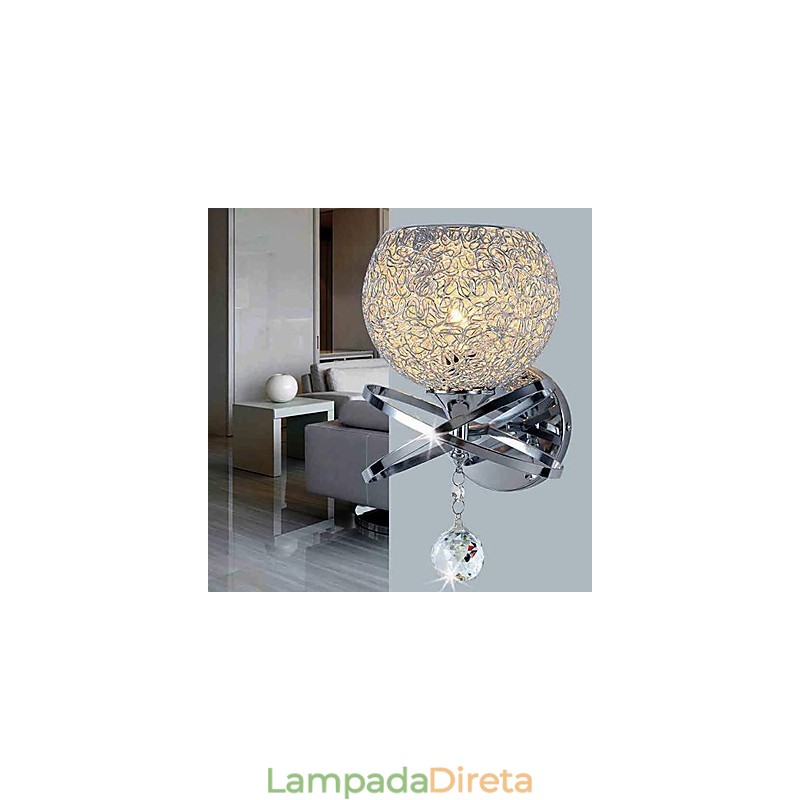 Apliques de parede de cristal Metal moderno e contemporâneo