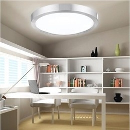 Luminárias embutidas redondas simples modernas diâmetro 29cm