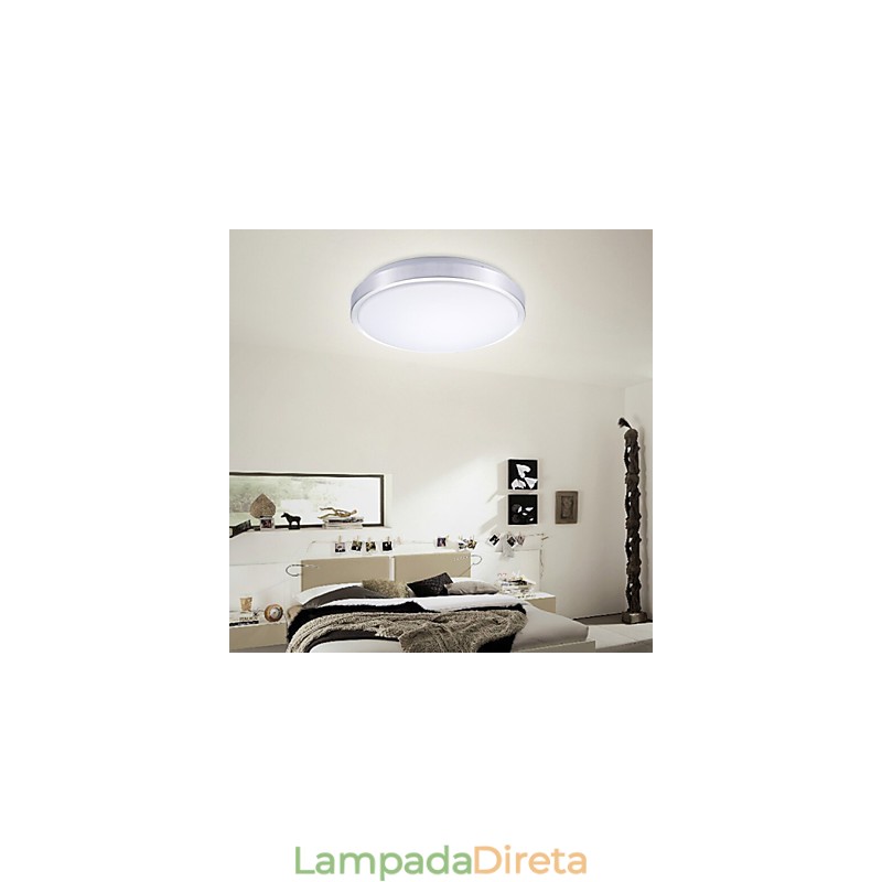 Luminárias embutidas redondas simples modernas diâmetro 29cm