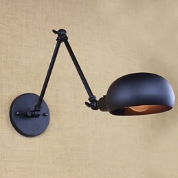 Há o braço longo do interruptor duplo minimalista Europa personalizado estilo retrô iluminação de parede de ferro