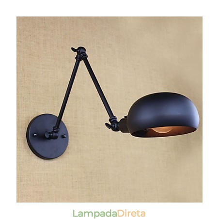 Há o braço longo do interruptor duplo minimalista Europa personalizado estilo retrô iluminação de parede de ferro Há o braço longo do interruptor duplo minimalista Europa personalizado estilo retrô iluminação de parede de ferro