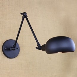 Há o braço longo do interruptor duplo minimalista Europa personalizado estilo retrô iluminação de parede de ferro