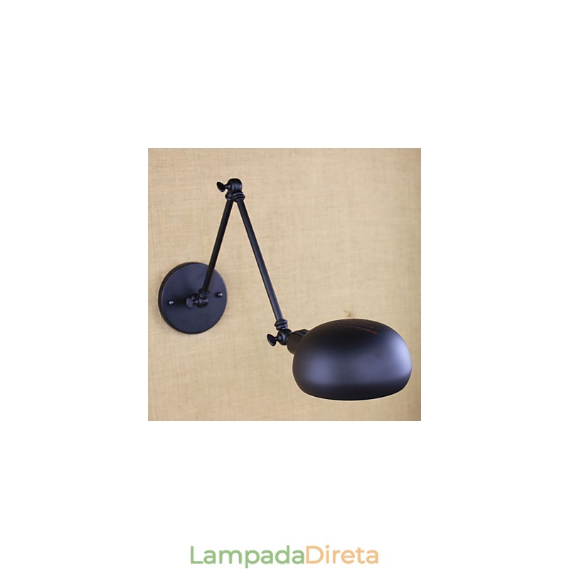 Há o braço longo do interruptor duplo minimalista Europa personalizado estilo retrô iluminação de parede de ferro