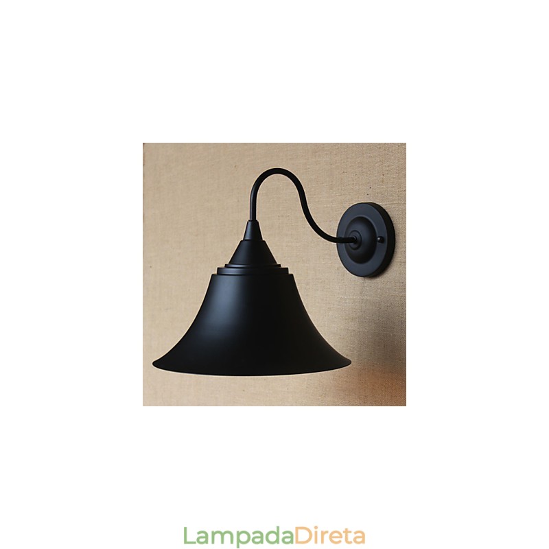 American Country Personalidade Criativa Simples Loja de Roupas Ferro Preto Chifre Luminária de Parede Decorativa
