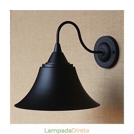 American Country Personalidade Criativa Simples Loja de Roupas Ferro Preto Chifre Luminária de Parede Decorativa American Country Personalidade Criativa Simples Loja de Roupas Ferro Preto Chifre Luminária de Parede Decorativa