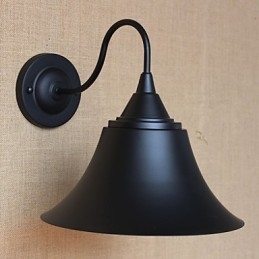 American Country Personalidade Criativa Simples Loja de Roupas Ferro Preto Chifre Luminária de Parede Decorativa