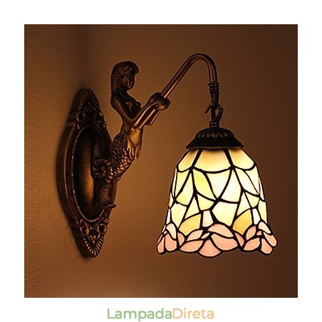 Luminária de parede de ferro forjado criativa rural contratada europeia Luminária de parede de ferro forjado criativa rural contratada europeia
