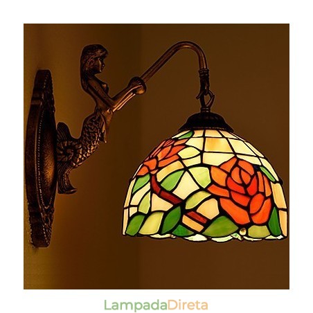 Luminária de parede de ferro forjado criativa rural contratada europeia Luminária de parede de ferro forjado criativa rural contratada europeia