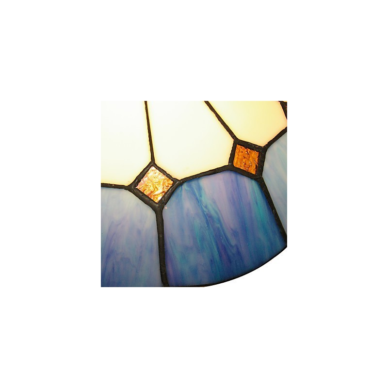 Luminária de teto estilo mediterrâneo, luminária de 40 cm de diâmetro