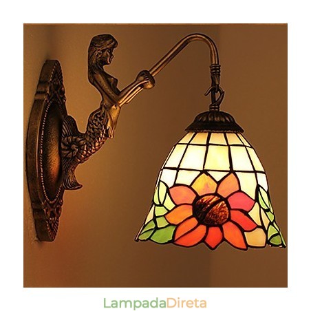 Luminária de parede de ferro forjado criativa rural contratada europeia Luminária de parede de ferro forjado criativa rural contratada europeia