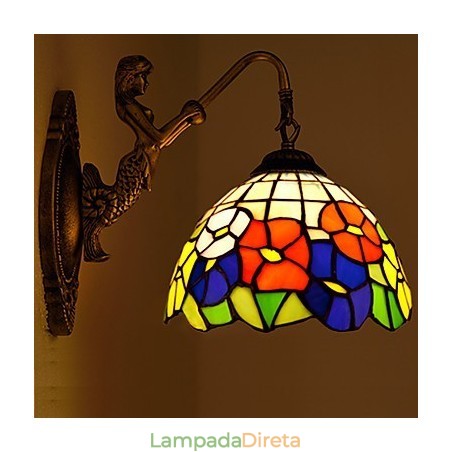 Luminária de parede de ferro forjado criativa rural contratada europeia Luminária de parede de ferro forjado criativa rural contratada europeia
