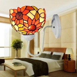 Girassol Clássico Luxo Villa Clubhouse Lâmpada de Parede Decoração Arte Luzes