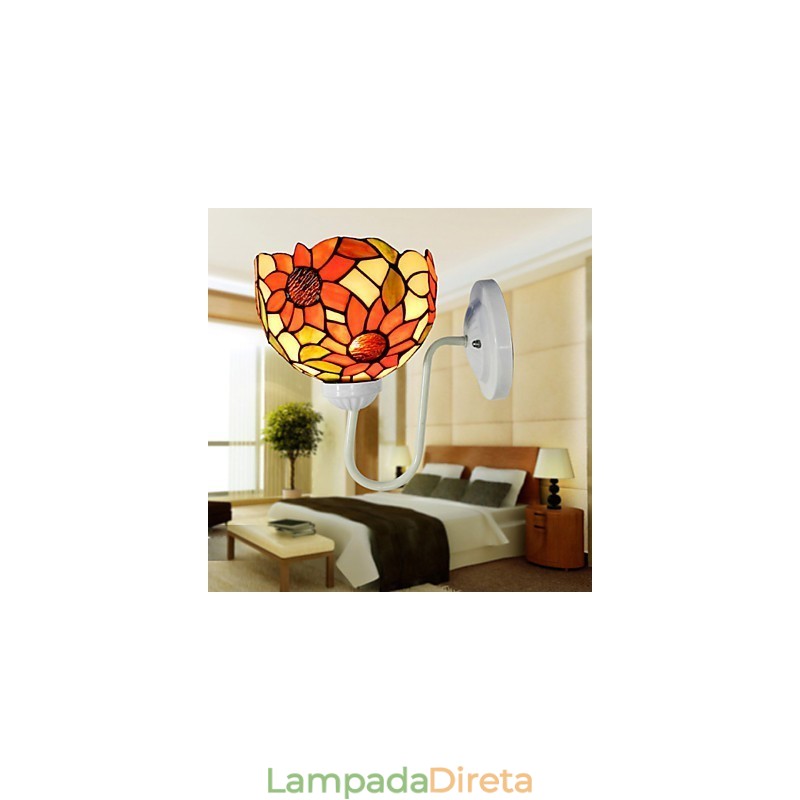 Girassol Clássico Luxo Villa Clubhouse Lâmpada de Parede Decoração Arte Luzes