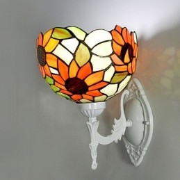 Girassol Clássico Luxo Villa Clubhouse Lâmpada de Parede Decoração Arte Luzes