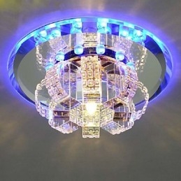 Luminária de teto de cristal Spotlight SMD 3W Lâmpada criativa Absorve luz de cúpula